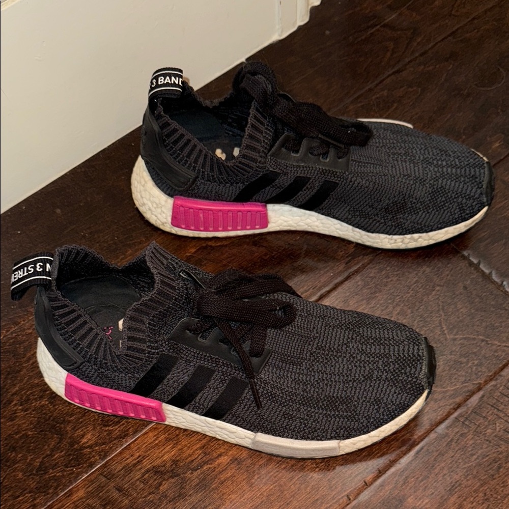 NMD adidas Black and Pink Sneakers
